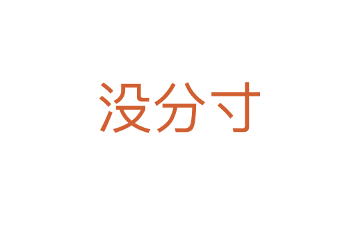 没分寸